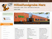 Tablet Screenshot of moebelfundgrube-merz.de